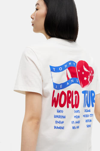 T-shirt (manches courtes) beige - TOMMY JEANS