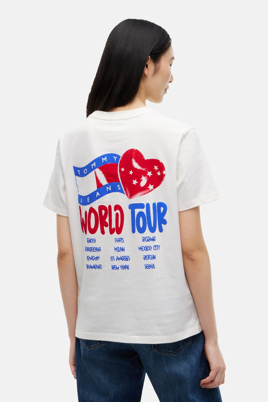T-shirt (manches courtes) beige - TOMMY JEANS