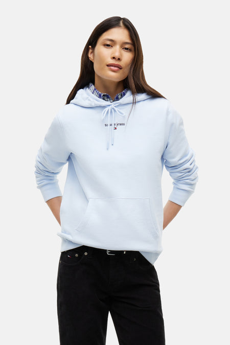 Sweat à capuche bleu - TOMMY JEANS