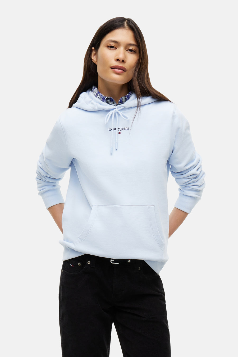 Sweat à capuche bleu - TOMMY JEANS