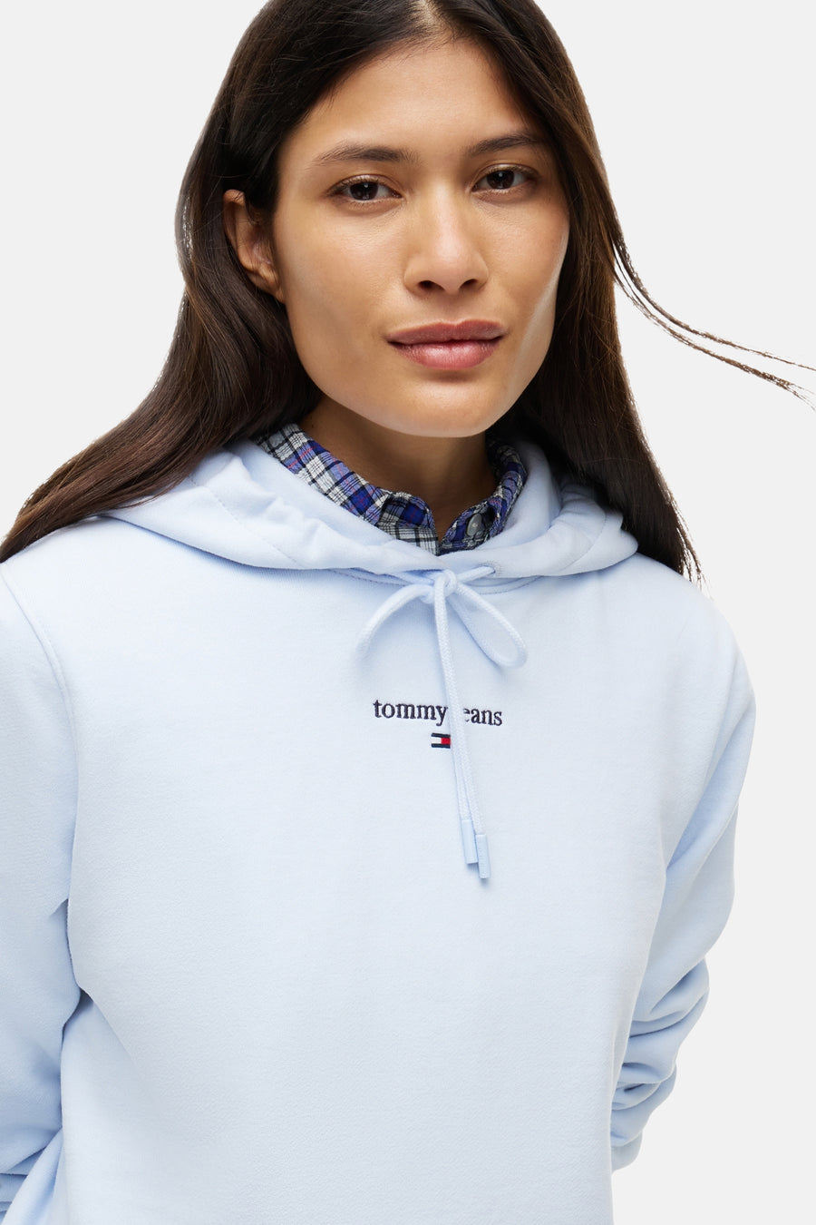 Sweat à capuche bleu - TOMMY JEANS