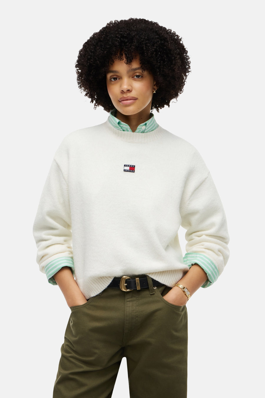 Pull col O blanc - TOMMY JEANS