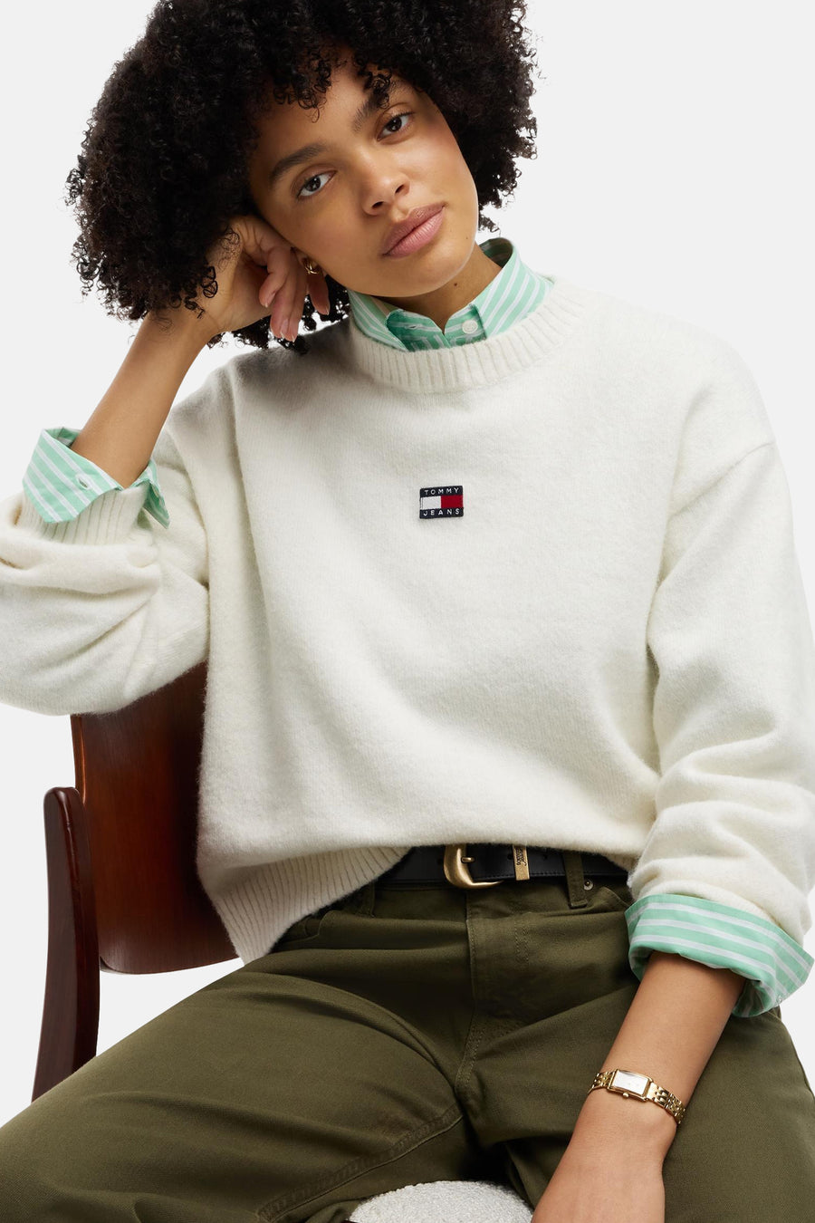 Pull col O blanc - TOMMY JEANS