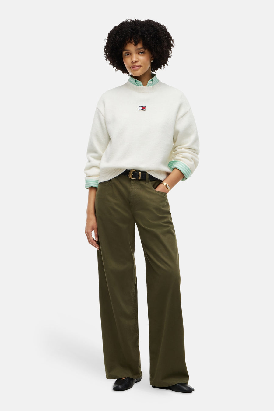 Pull col O blanc - TOMMY JEANS
