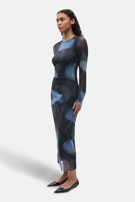 Robe à manches longues - Multicolore