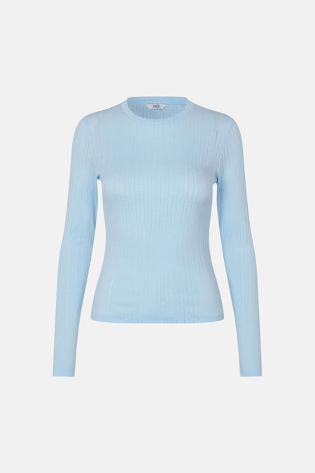 Top uni manche longue bleu - ENVII