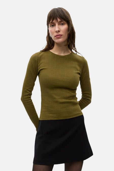 Top uni manche longue vert - ENVII