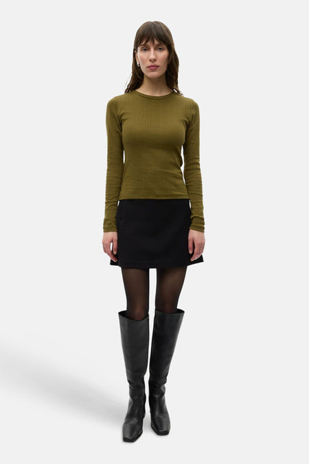 Top uni manche longue vert - ENVII