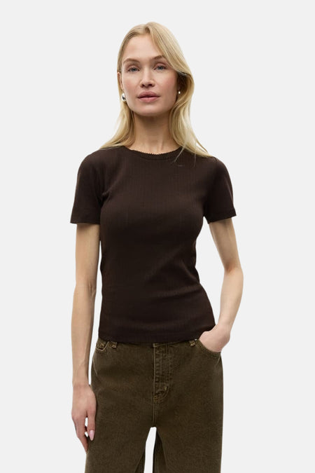 Top uni manche courte brun - ENVII