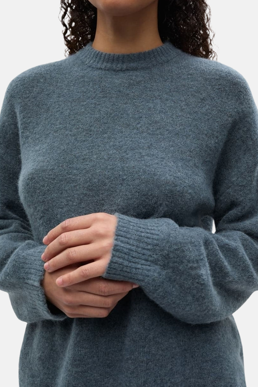 Pull à col rond - bleu - ENVII