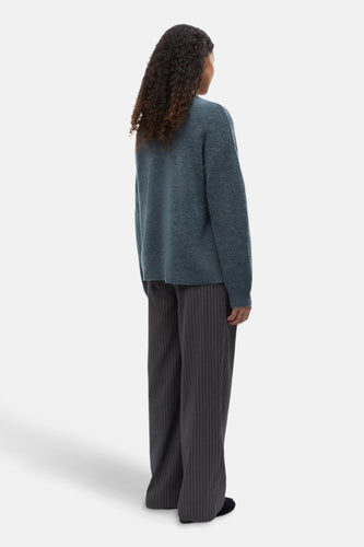 Pull à col rond - bleu - ENVII