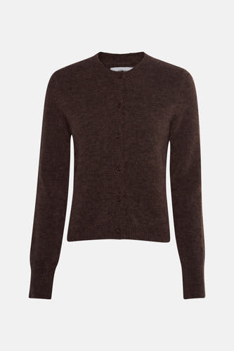 Veste brune d'ENVII, avec fermeture à boutons et une douce texture tissée.