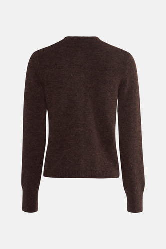 Veste brune d'ENVII avec des manches longues et une fine structure de poitrine, dos.