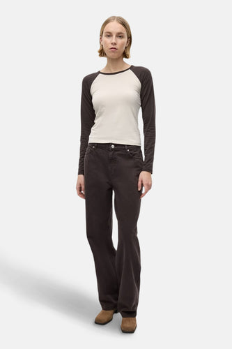 Jeans coloré - brun