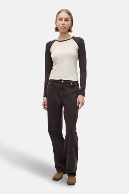 Jeans coloré - brun