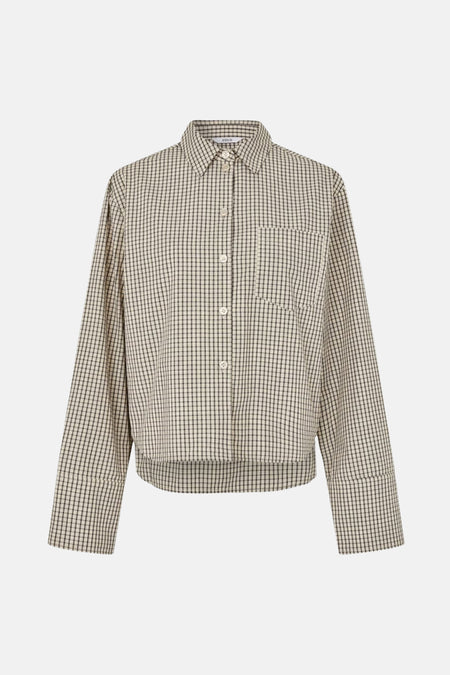 Chemise à manches longues - beige
