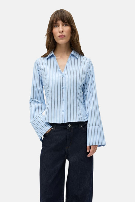 Chemise à manches longues - bleu