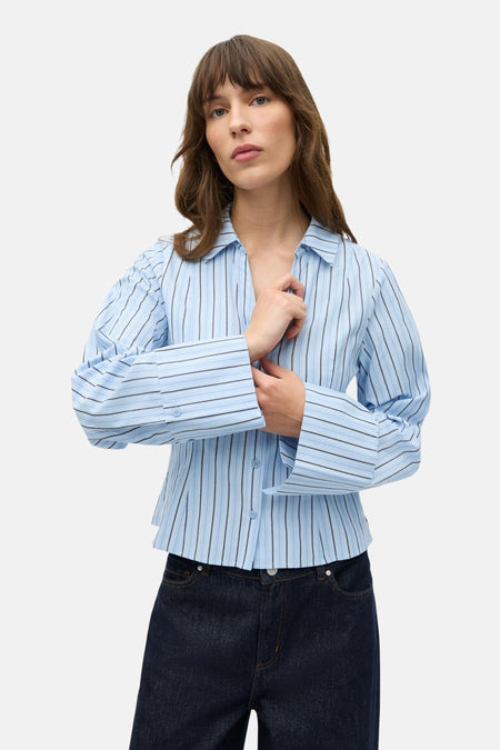 Chemise à manches longues - bleu