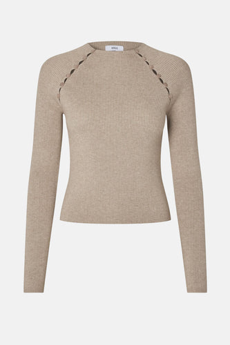 Pull à col rond - beige - ENVII