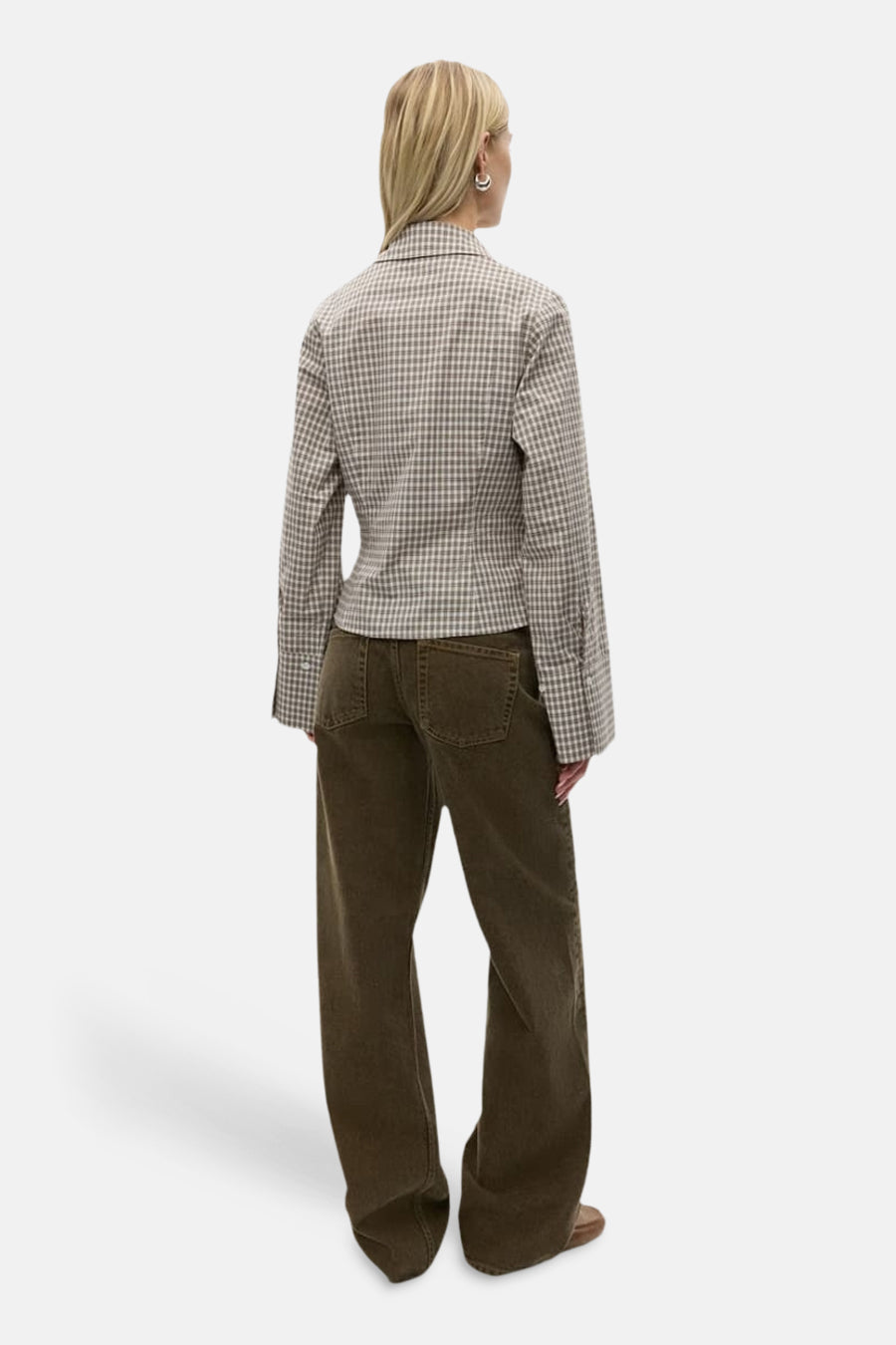 Chemise à manches longues - beige