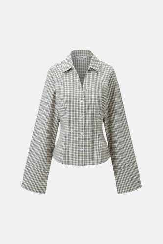 Chemise à manches longues - beige