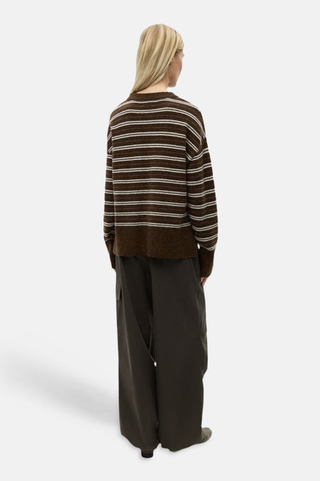 Pull col O - brun