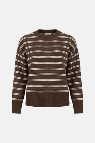 Pull col O - brun