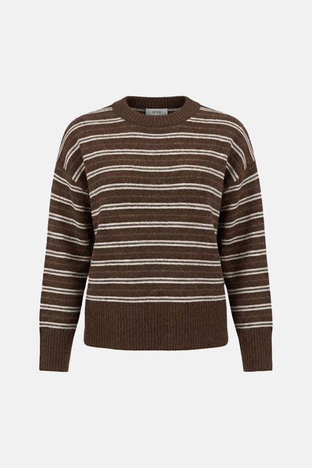 Pull col O - brun