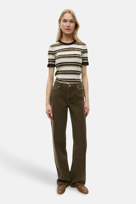 Pantalon 5 poches - vert