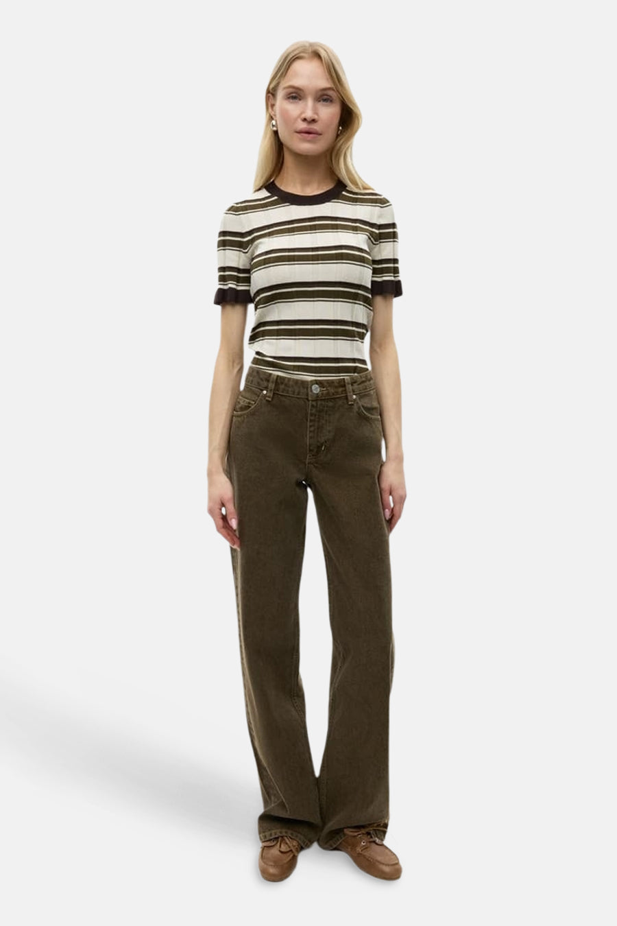 Pantalon 5 poches - vert