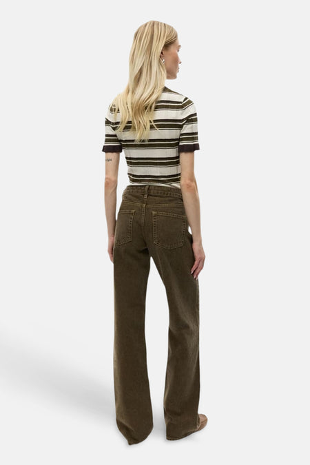Pantalon 5 poches - vert