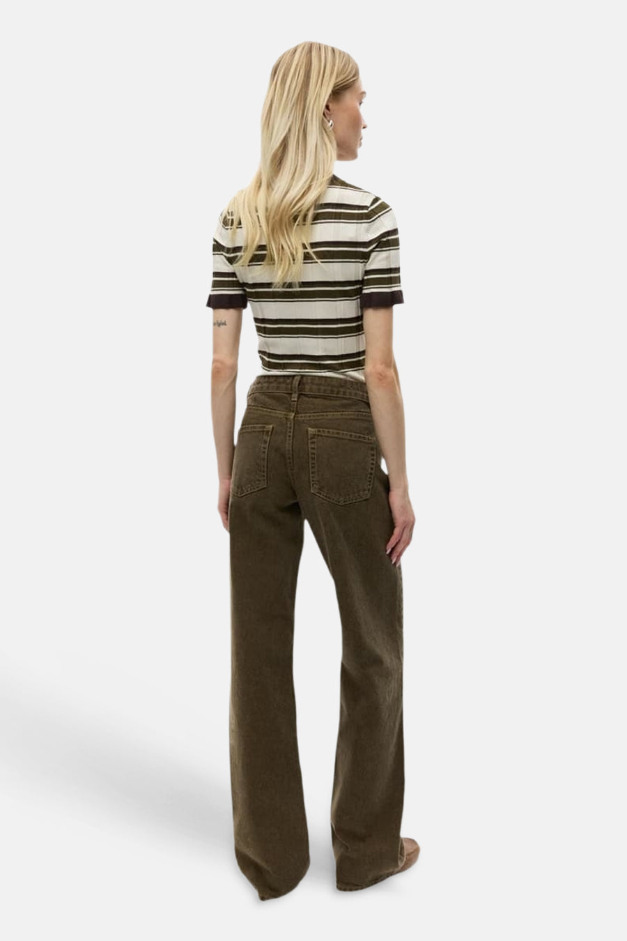 Pantalon 5 poches - vert