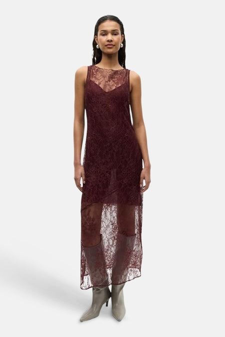 Robe sans manches - Bordeaux
