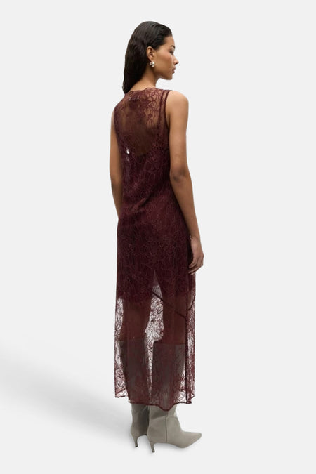 Robe sans manches - Bordeaux