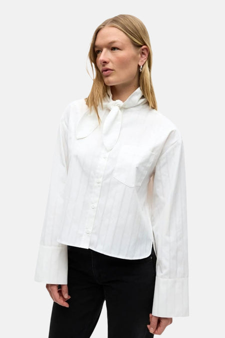 Chemise à manches longues - blanc