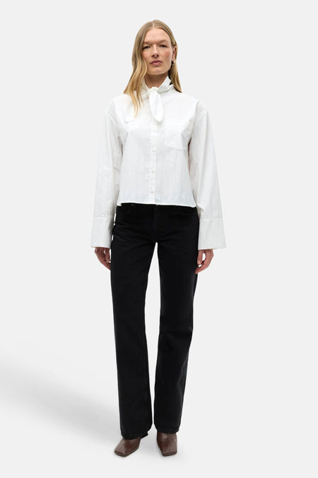 Chemise à manches longues - blanc