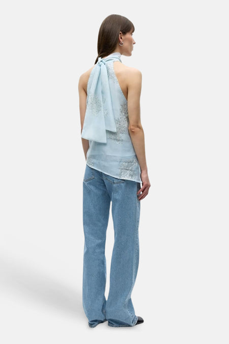 Blouse sans manches - bleu