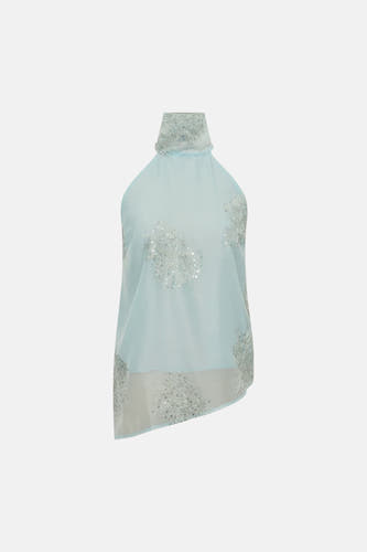 Blouse sans manches - bleu
