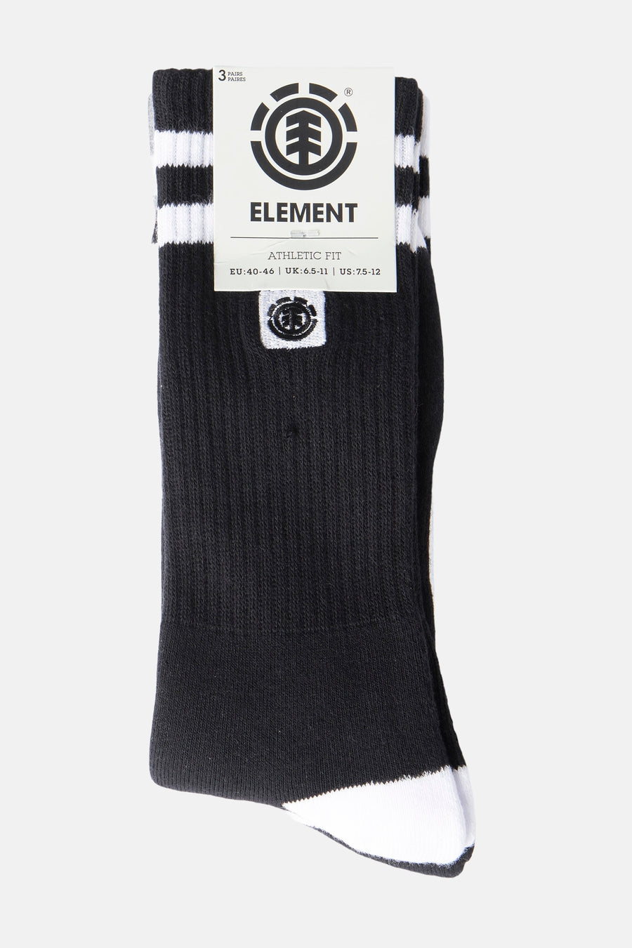 Chaussettes multicolores d'ELEMENT, avec un motif rayé et une coupe sportive.