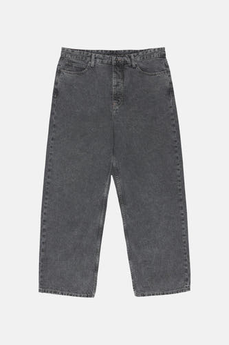 Jean large gris d'ELEMENT en denim gris moyen, avec jambes droites et poches.