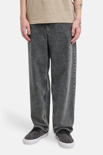 Jean large BIG 5 en denim gris d'ELEMENT, avec texture délavée.