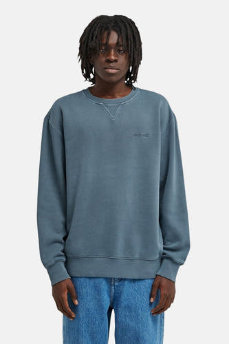 Sweat col O - bleu