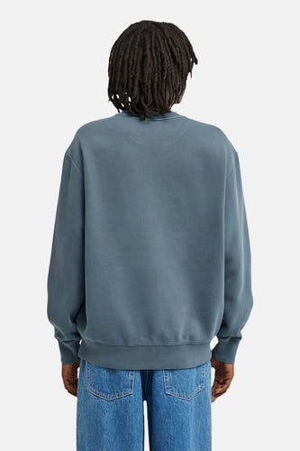 Sweat col O - bleu