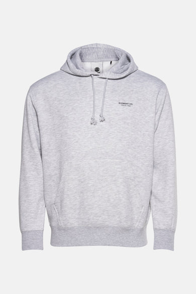 Pull gris avec capuche d'ELEMENT, avec une subtile impression de logo et des cordons à la capuche.