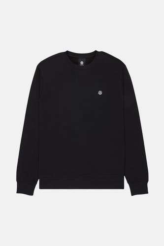 Sweat-shirt noir de ELEMENT, avec petit logo sur la poitrine.