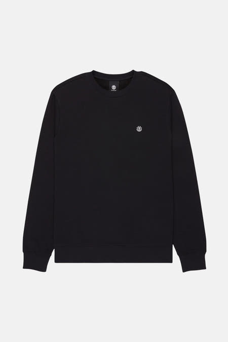Sweat-shirt noir de ELEMENT, avec petit logo sur la poitrine.