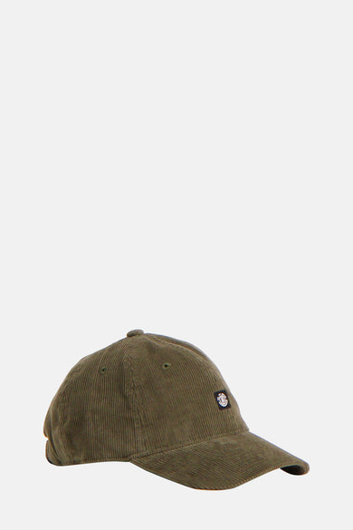 Casquette verte d'ELEMENT, fabriquée en coton, avec un logo subtil à l'avant.