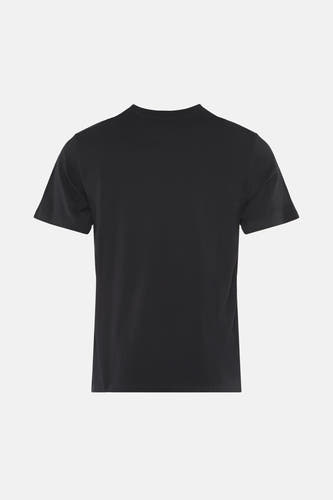 T-shirt noir à manches courtes d'ELEMENT, tissu uni.