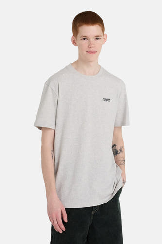 T-shirt gris à manches courtes d'ELEMENT, avec un design uni.