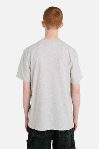 Grijs T-shirt met korte mouwen van ELEMENT, met een effen ontwerp.